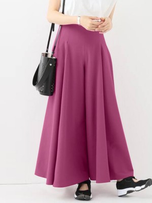 Pure Color Pleated Zipper Loose Casual Wide Leg Pants For Women